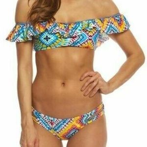 Jessica Simpson Surfside Tie Dyed Bikini 2 Pieces